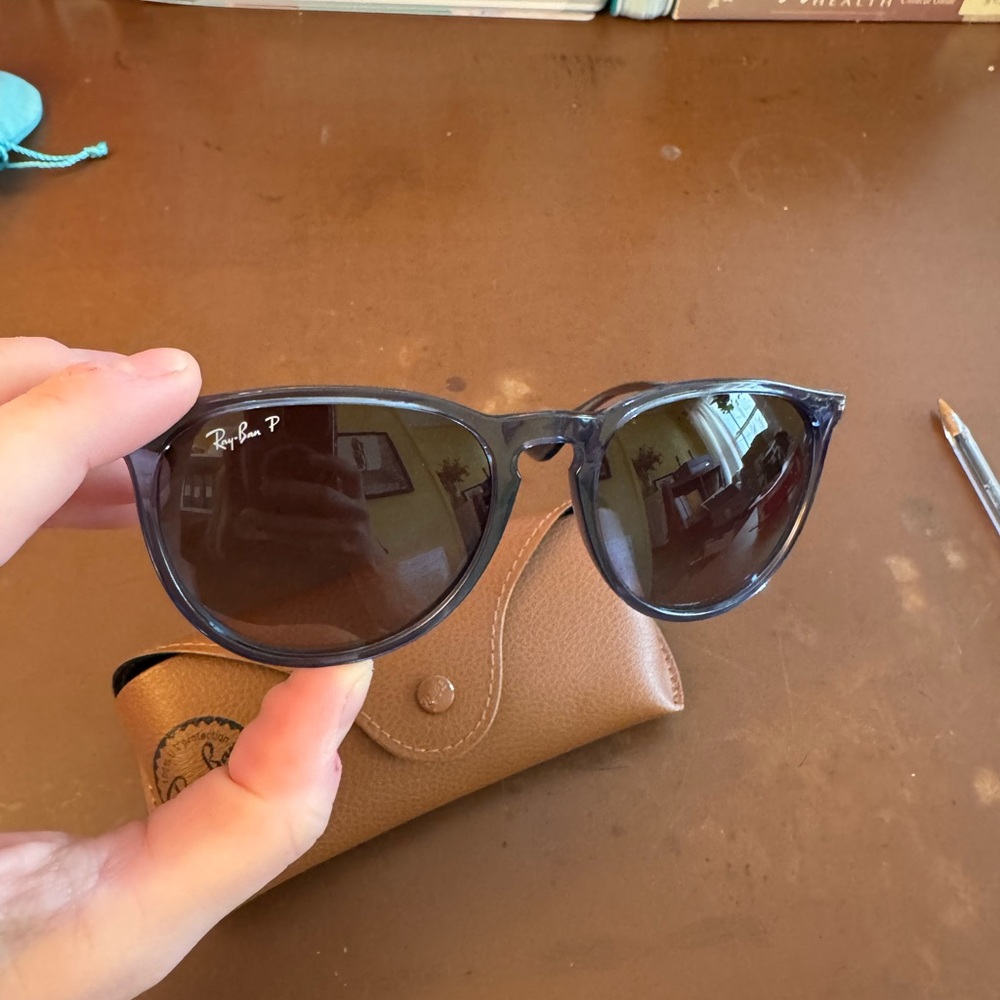 Ray-Ban Erika Blue-Rimmed Sunglasses